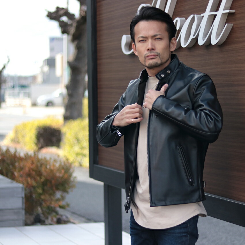 楽天市場】Schott ショット シングル ライダースジャケット 641