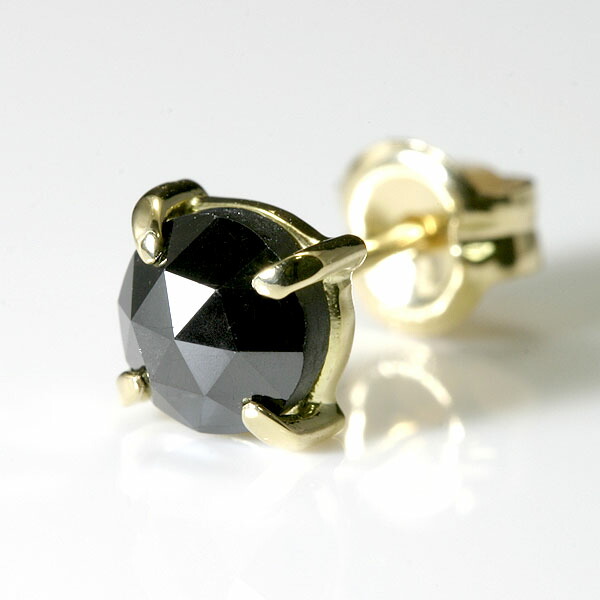 楽天市場】【ポイント2倍】K18 ゴールド ブラックダイヤ 0.5ct メンズ