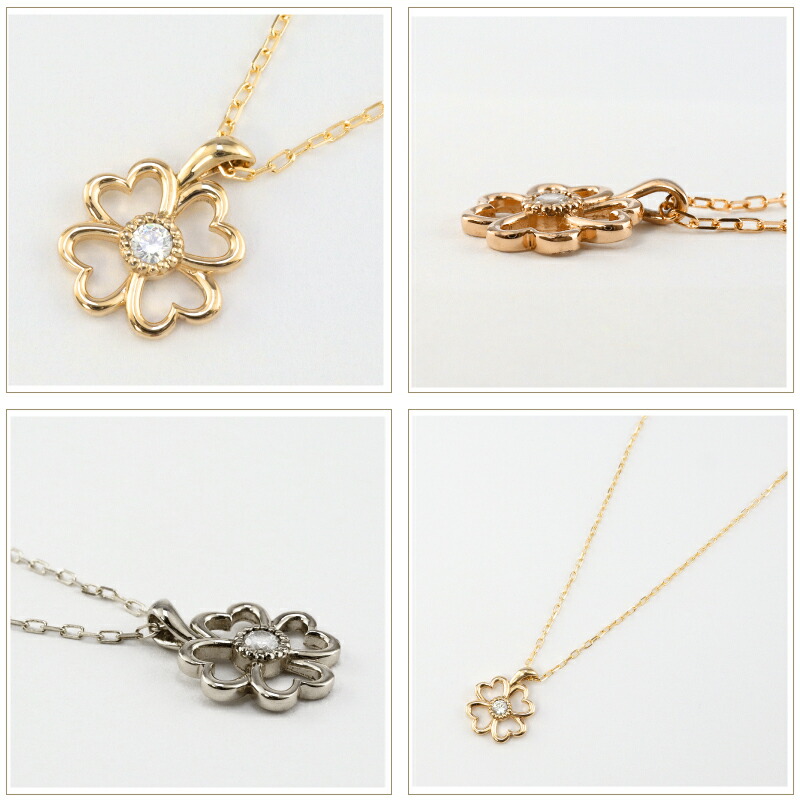 楽天市場】ネックレス レディース クローバーネックレス モチーフ 四葉