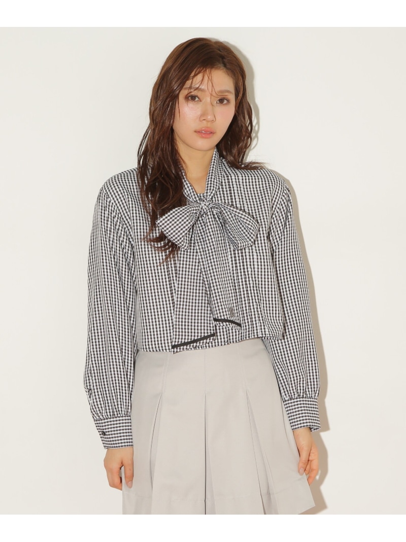 楽天市場】【SALE／55%OFF】ショート丈ボウタイブラウス JILL by JILL