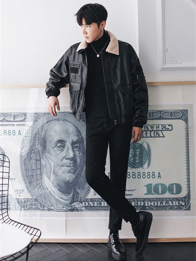 楽天市場】ライダースジャケット メンズ ライダース 革ジャン 裏ボア