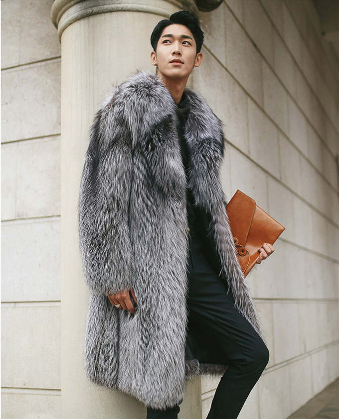 楽天市場】毛皮コート ファーコート メンズ ロッグコート フォクス