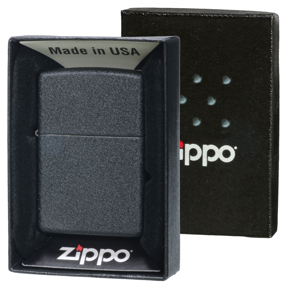 楽天市場】ZIPPO(ジッポーライター) ブラッククラックル 236 Black