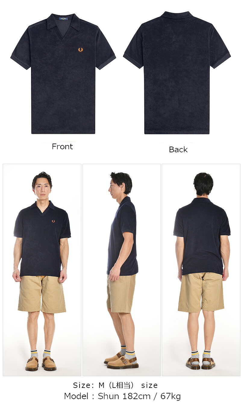 楽天市場】FRED PERRY/フレッドペリー OPEN COLLAR TOWELLING POLO