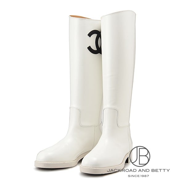 楽天市場】シャネル レイン ブーツ カメリアの通販