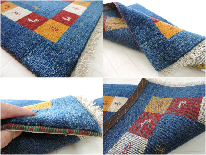 楽天市場】ギャッベ 手織り ウール ギャッベの本場 イラン シラーズ産