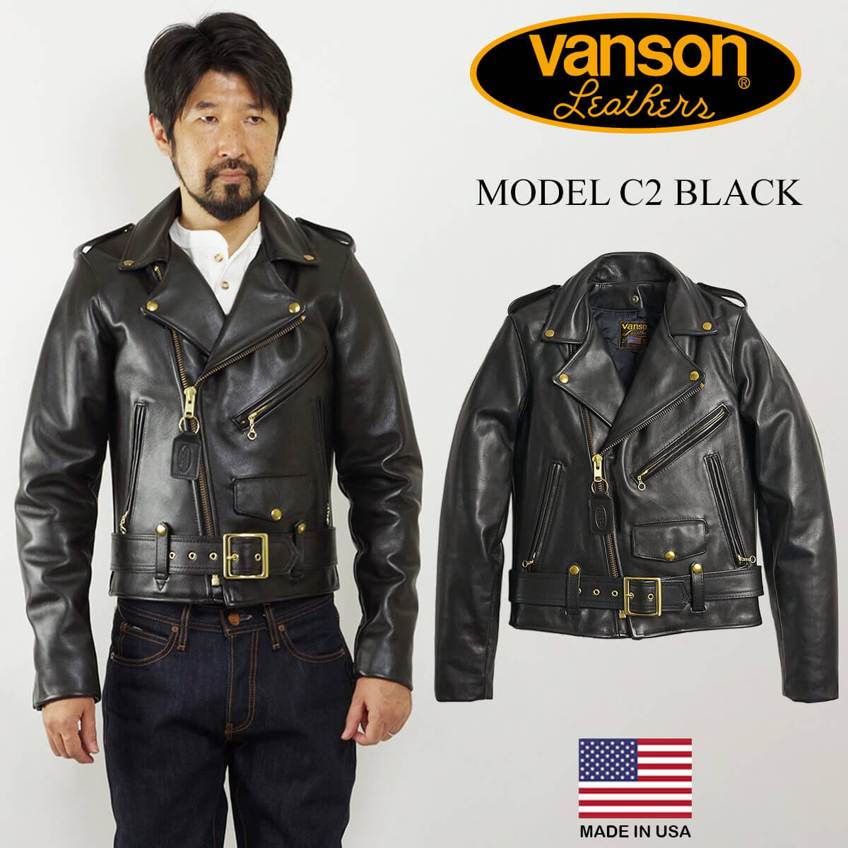 vanson ジャケット レザー」の人気商品一覧 | 安い商品を通販サイト