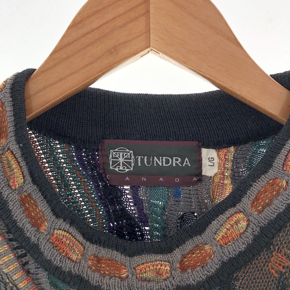 楽天市場】古着 ツンドラ TUNDRA 総柄 コットン 3Dニットセーター