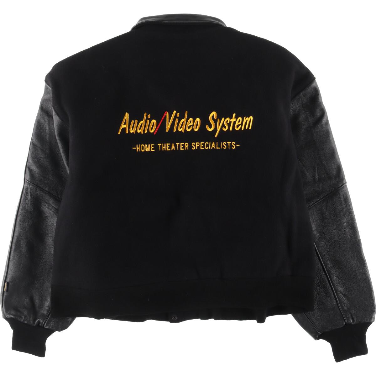 楽天市場】古着 Reed Sport 襟付き 袖革ウールスタジャン アワード