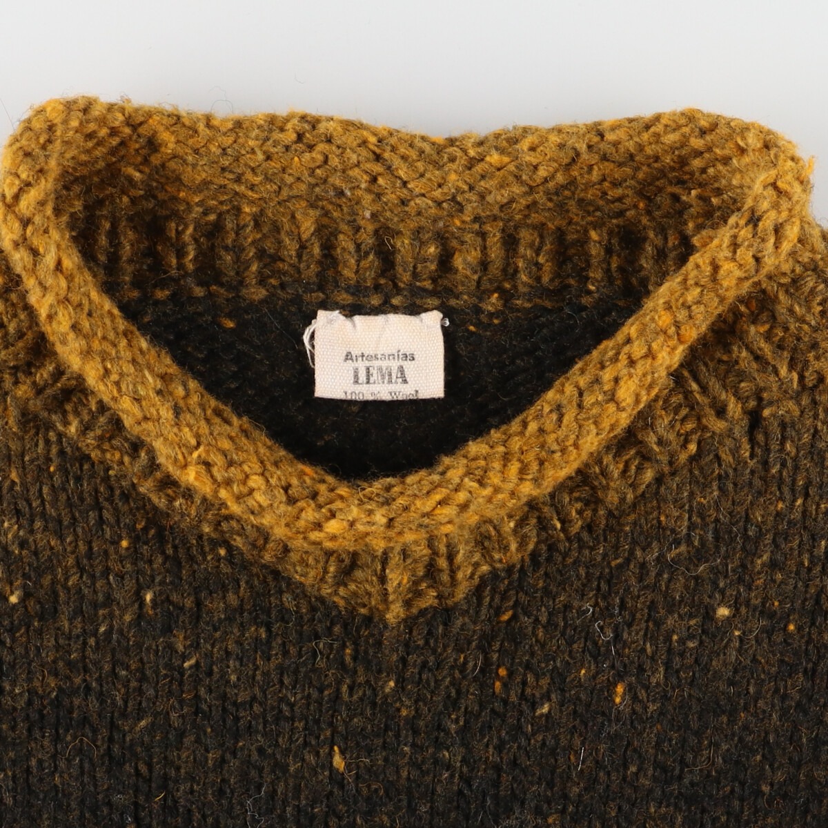 楽天市場】古着 LEMA 太陽柄 ロールネック エクアドルニットセーター