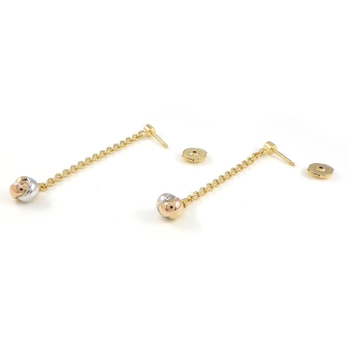 楽天市場】カルティエ Cartier ピアス パンピーユ ボール スウィング