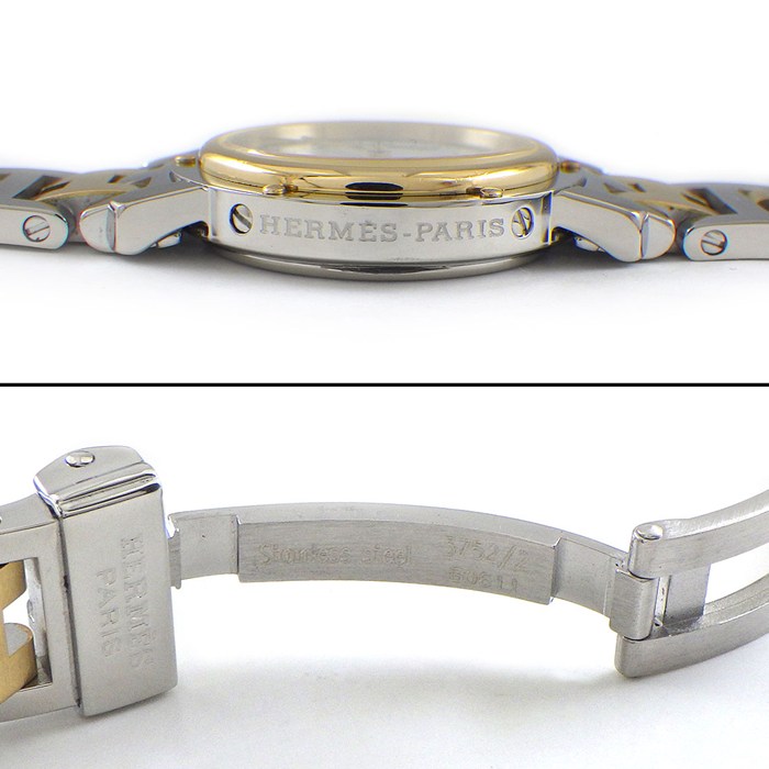 楽天市場】エルメス HERMES 腕時計 クリッパー CL4.220 ホワイト文字盤