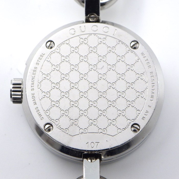 楽天市場】グッチ GUCCI 腕時計 ブレスウォッチ Gチャーム 107 ピンク