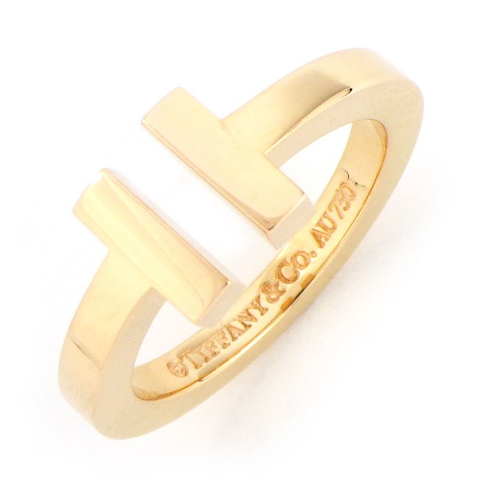 楽天市場】ティファニー Tiffany & Co. リング T スクエア K18PG 13号