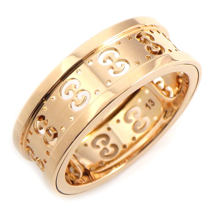 楽天市場】グッチ GUCCI リング アイコン トワール GG ロゴ スライド