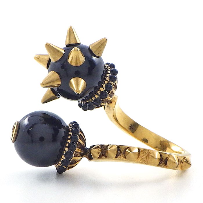 楽天市場】グッチ GUCCI リング ダブル ボール スパイク スタッズ GG