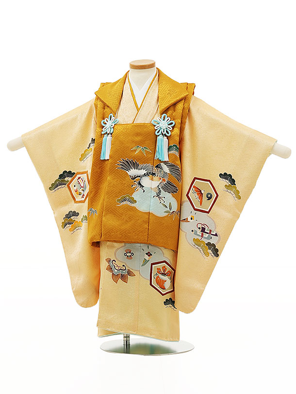 楽天市場】被布 レンタル 男児 七五三 被布 着物 レンタル 七五三 W072