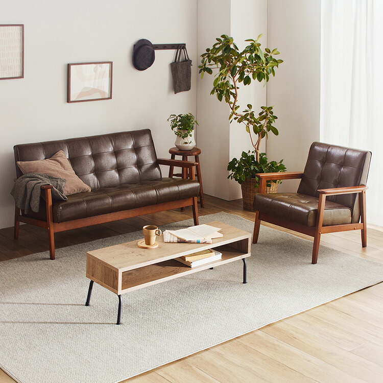 楽天市場】【ランキング1位獲得！】ソファー 一人用 一人掛け レザー調