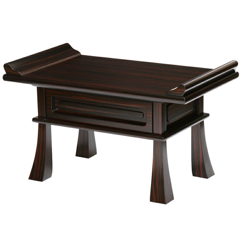 楽天市場】経机 仏具 紫檀調・黒檀調・ケヤキ調 20号 幅60cm 仏具 仏壇