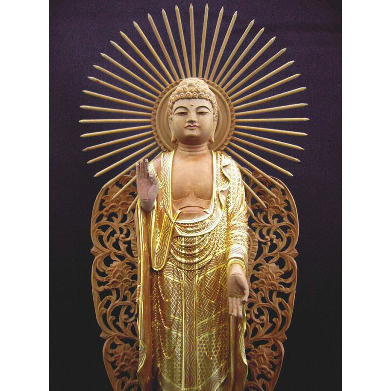 楽天市場】仏像 【総白檀製】 截金 ケマン六角台座 最高級 阿弥陀如来