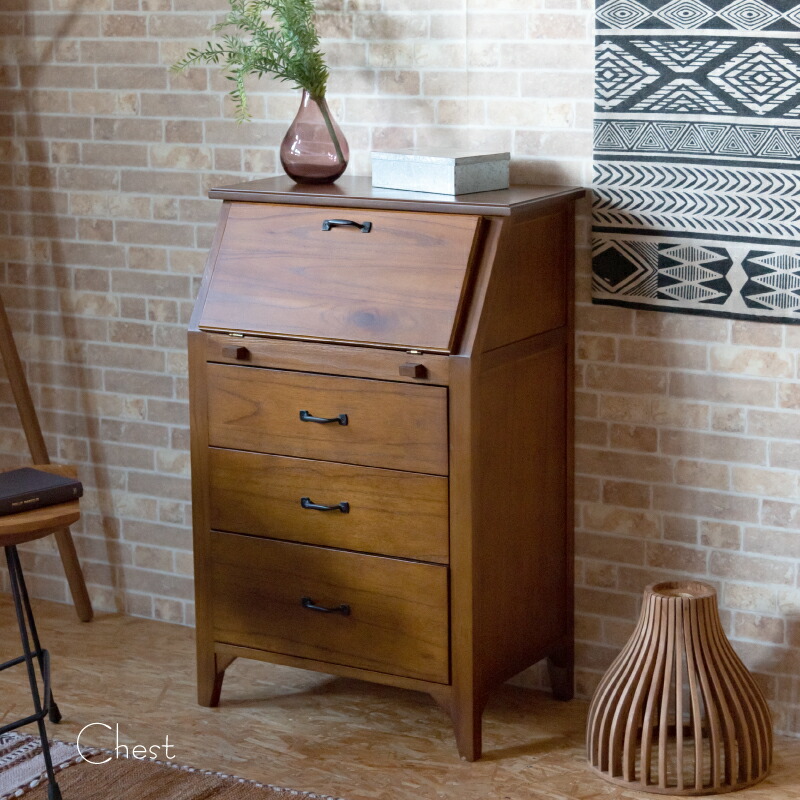 楽天市場】チェスト（ライティングビューロー｜デスク）：インテリア