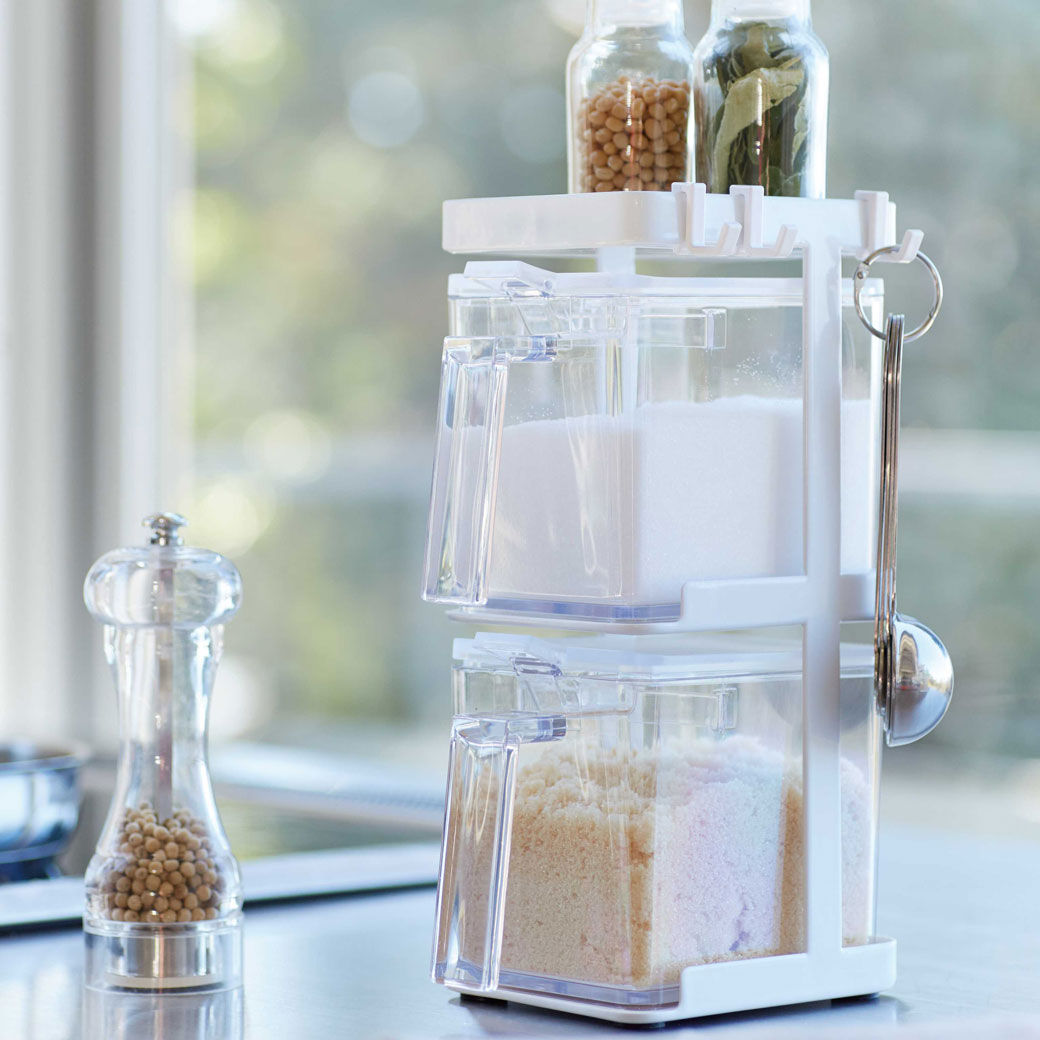 楽天市場】タワー tower 調味料ストッカー2個＆ラック3段セット スリム