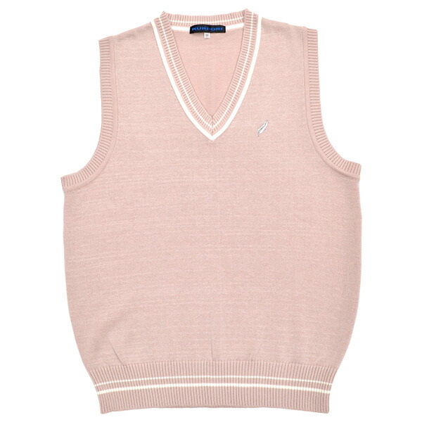 楽天市場】コットン混Vネック スクールニットベスト 綿混 アッシュ