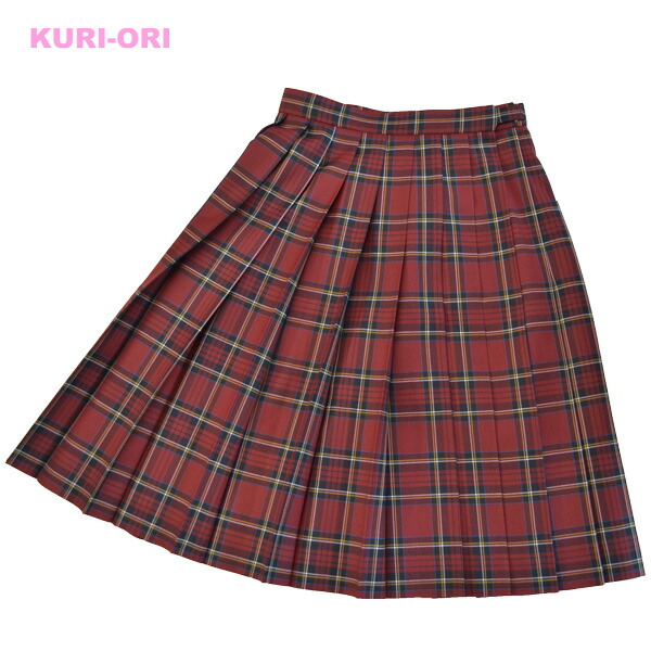 楽天市場】【在庫処分品】冬制服スカート【エンジ・ワインレッド