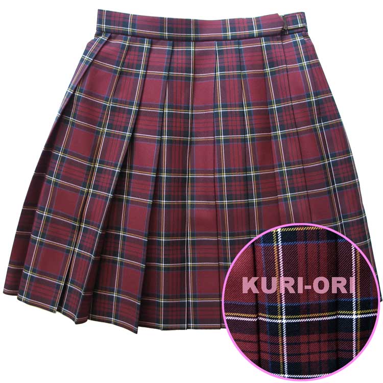 楽天市場】【在庫処分品】冬制服スカート【エンジ・ワインレッド