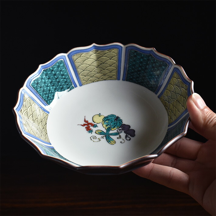 楽天市場】九谷焼 煮物鉢 小紋野菜（径 約16cm）（ 和食器 中鉢 和趣