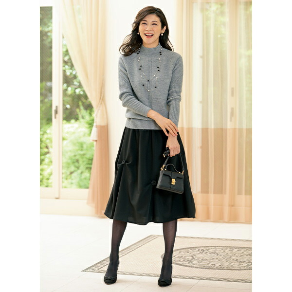 楽天市場】おしゃれ ニット レディース 春 秋冬 / 編み地変化