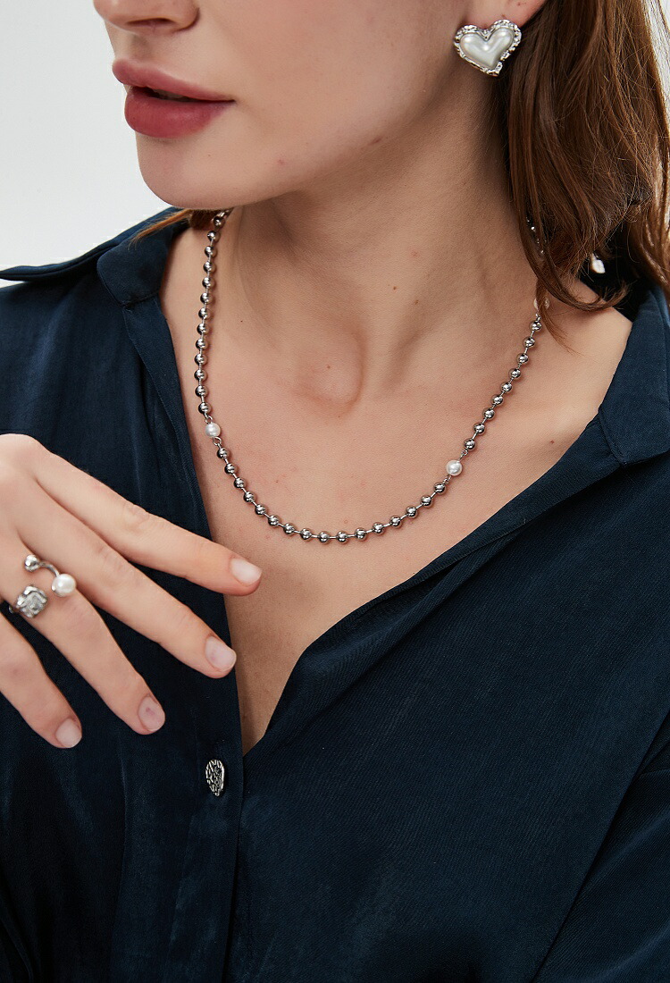 楽天市場】【楽天1位受賞】 ネックレス 2WAY仕様 ボール パール