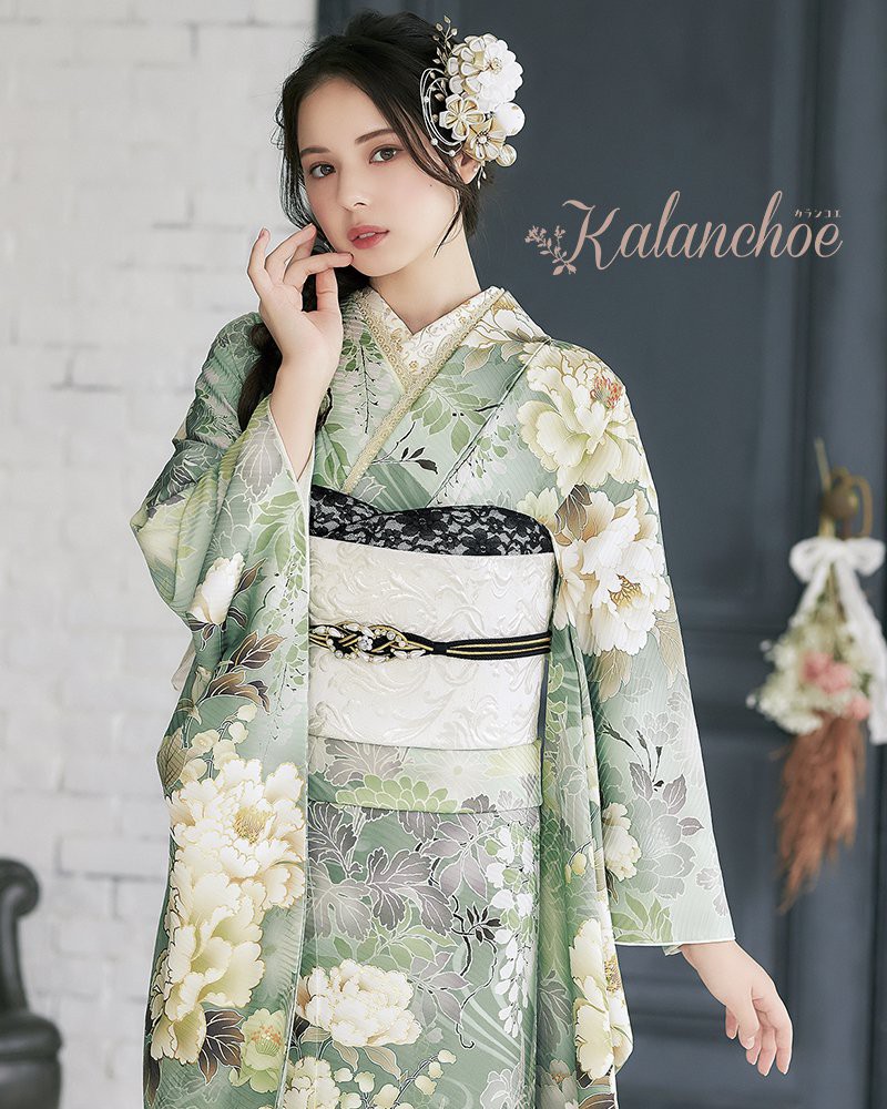 楽天市場】成人式早割クーポン10％オフ【振袖 レンタル】RS2055 正絹