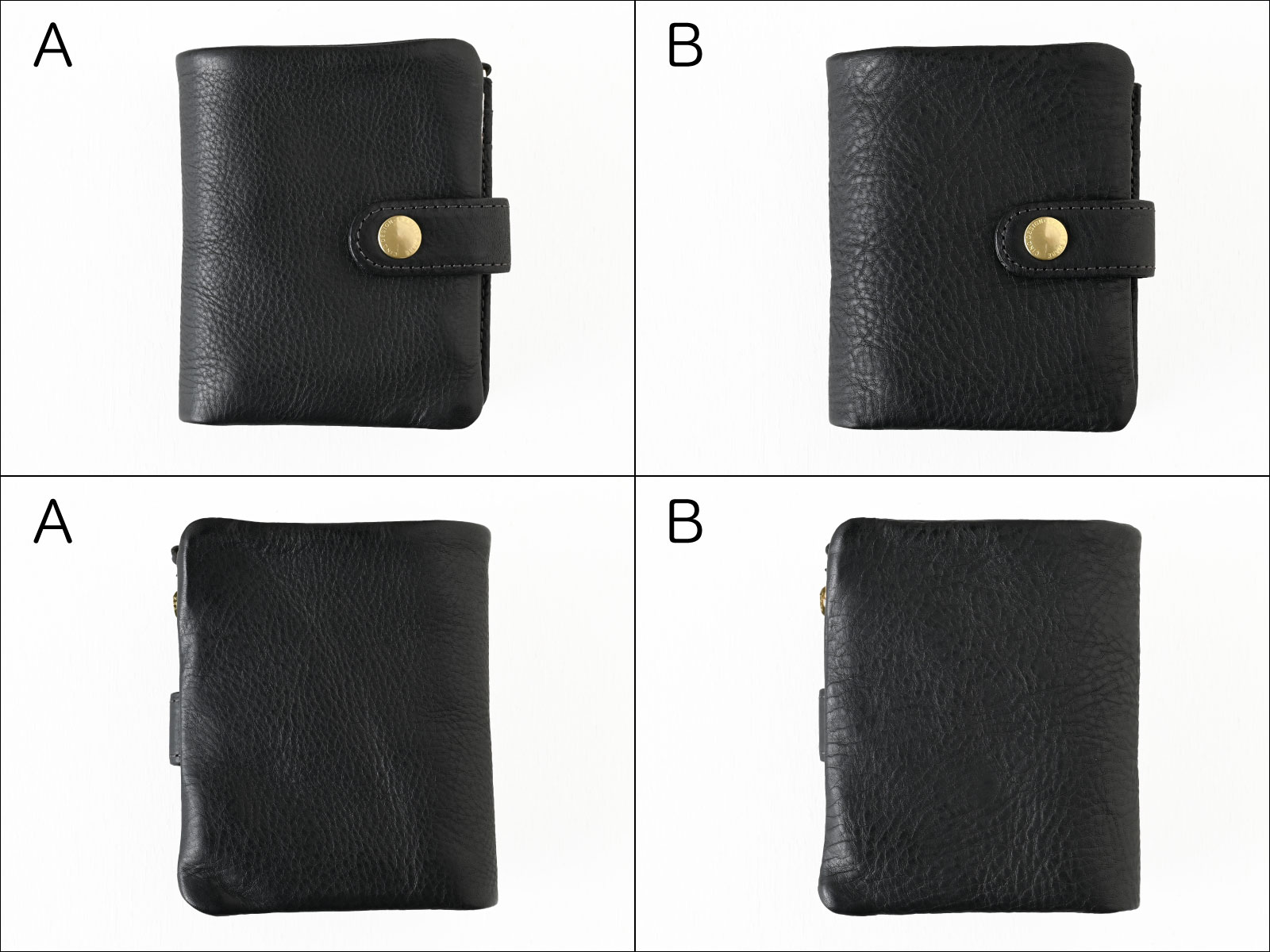 楽天市場】【革の表情を選べる】CINQ (サンク) 2つ折り財布 ブラック