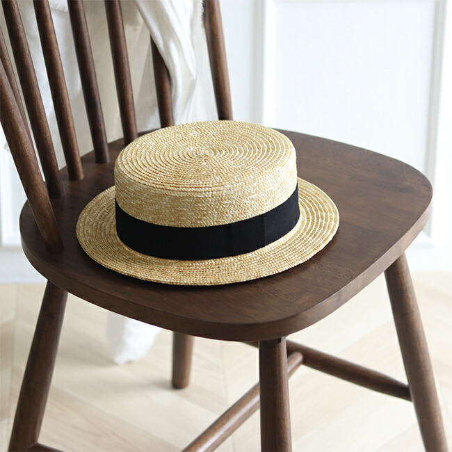 楽天市場】【特典あり】石田製帽 細麦 ストローハット キャノチエ 424