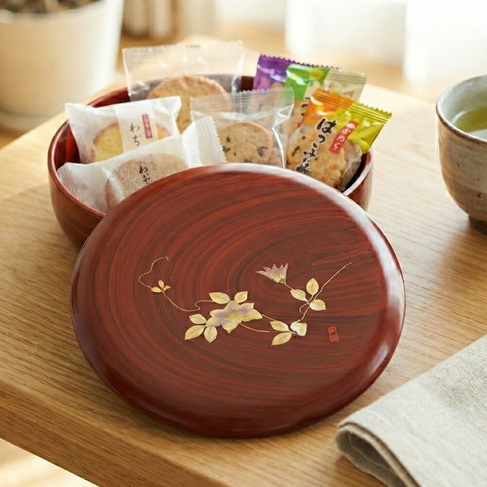 楽天市場】【茶器/茶道具 菓子器】 縁高（縁高重） 掻合塗り 五段 中村