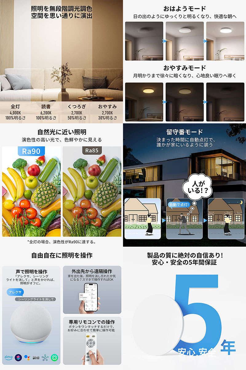 楽天市場】SwitchBot シーリングライトプロ 8畳 リモコン付き ハブ機能