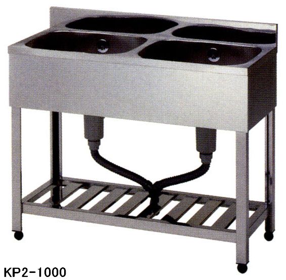 楽天市場】二槽シンク w1000*d450*h800の通販