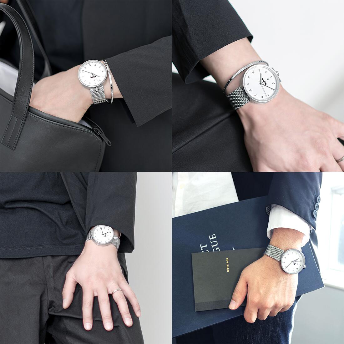 楽天市場】【50％OFF】KLON AUTOMATIC WATCH -ALPHABET TIME- 43mm