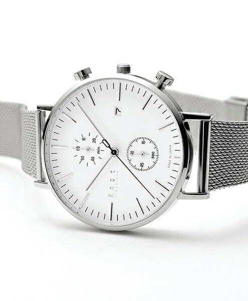 楽天市場】Knot ノット 時計 クラシック クロノグラフ シルバー