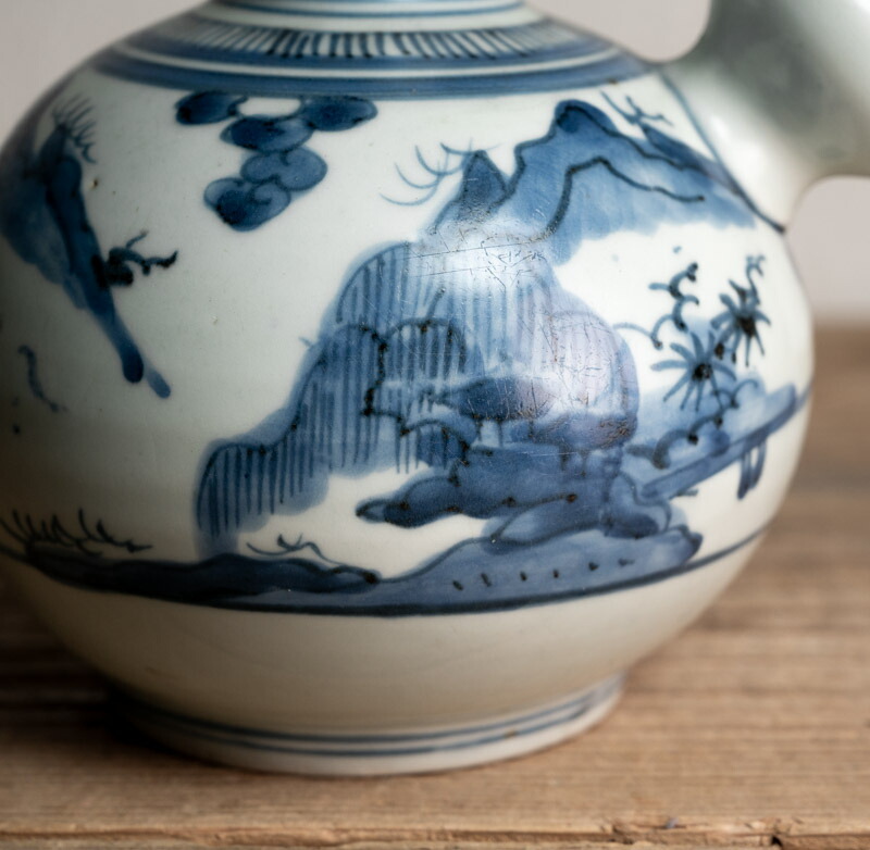 楽天市場】骨董○古伊万里染付山水文乳瓶○ケンディ | 江戸中期 - 18