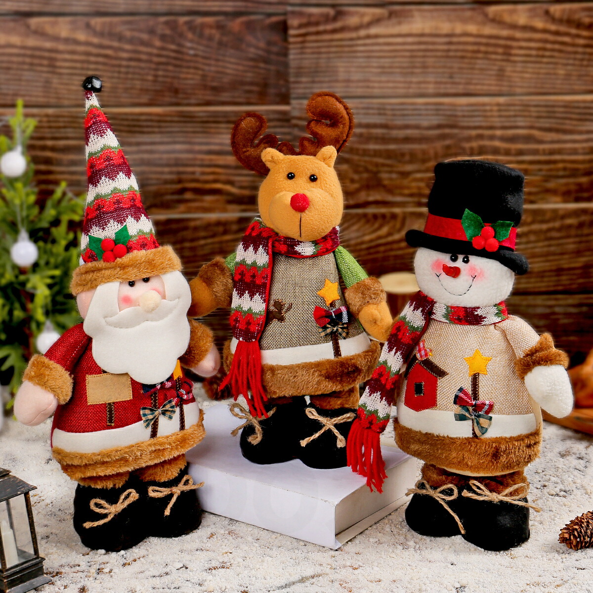 楽天市場】送料無料 クリスマス 飾り サンタぬいぐるみ人形 クリスマス