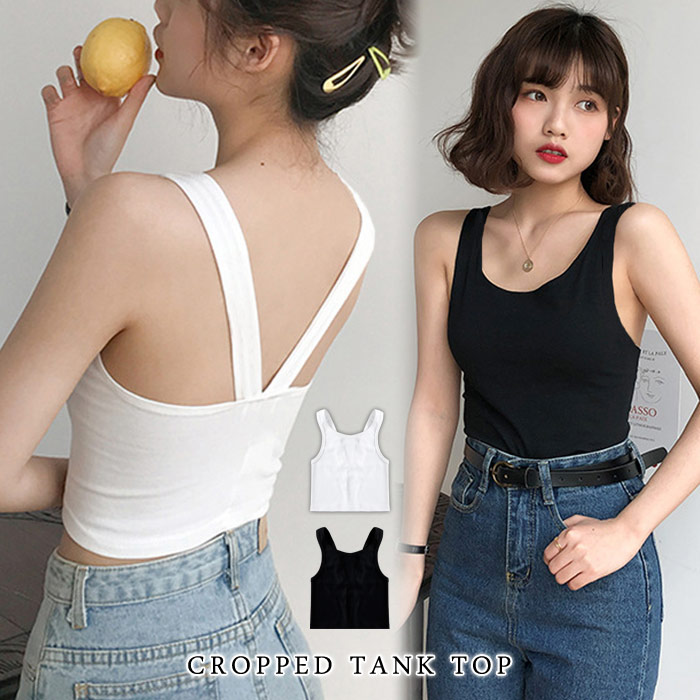 楽天市場】タンクトップ レディース 春 冬 春冬 白 黒 ノースリーブ