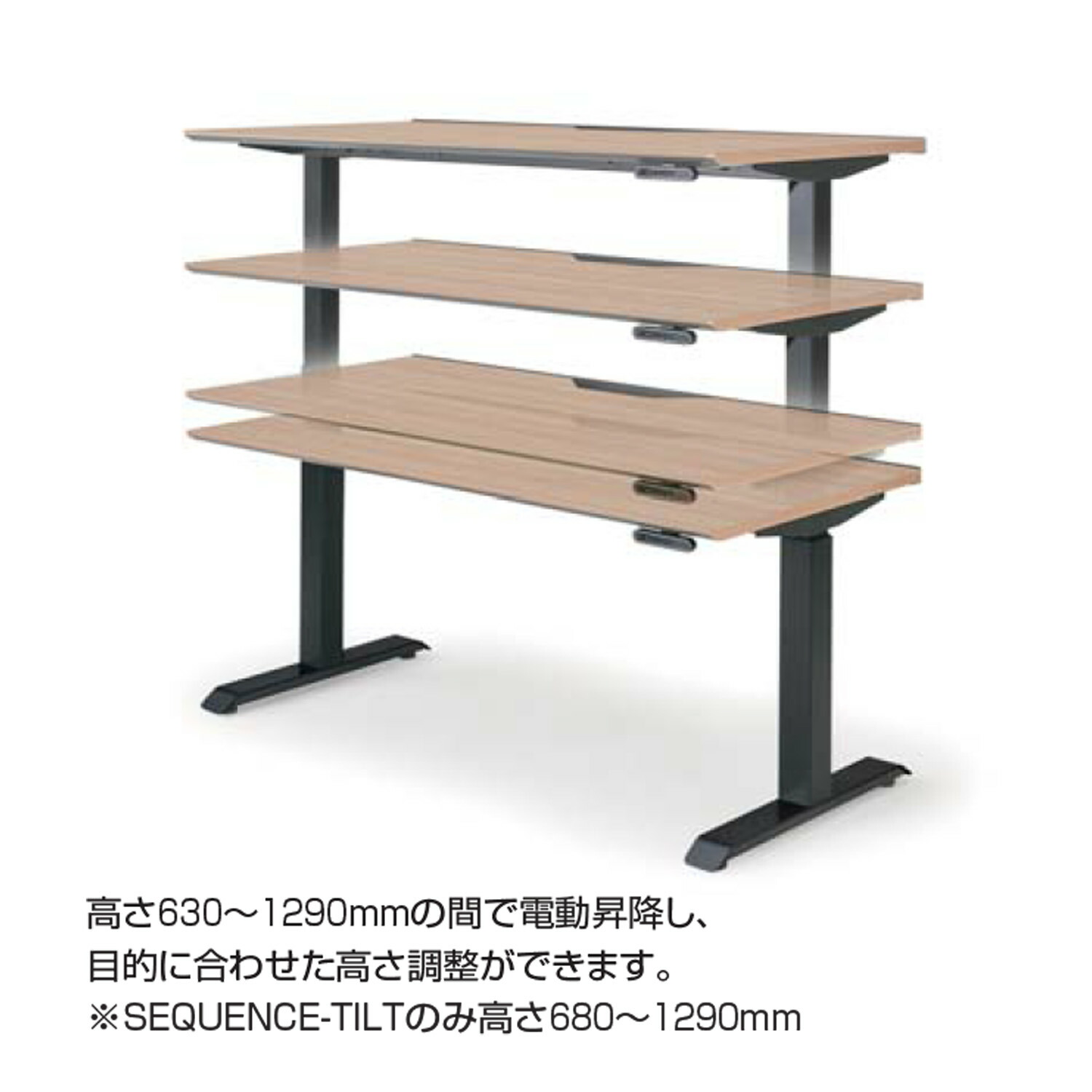 楽天市場】コクヨ 電動式昇降デスク SEQUENCE シークエンス DSE