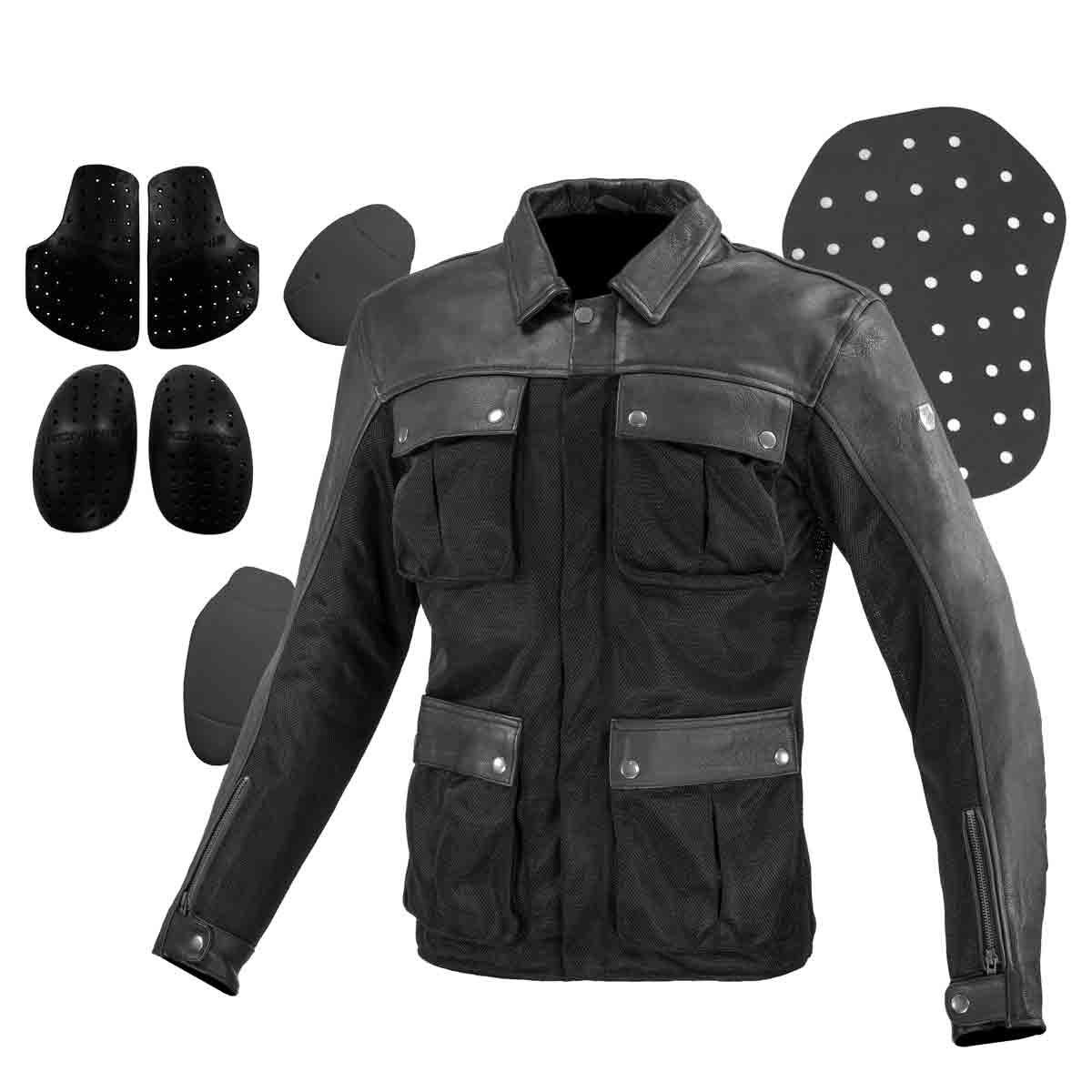 楽天市場】【公式】コミネ KOMINE JK-170 レザーメッシュロング