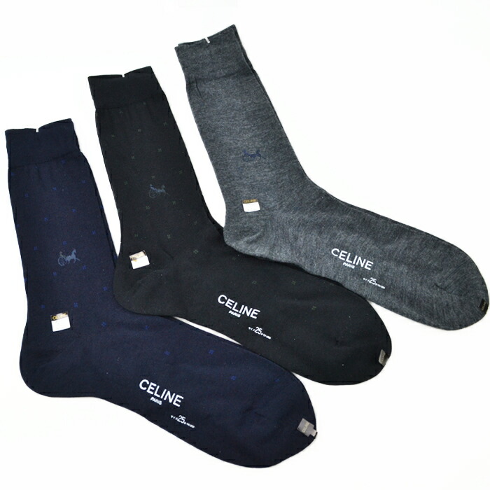 楽天市場】CELINE セリーヌ 靴下 メンズ ソックス 紳士 ビジネス