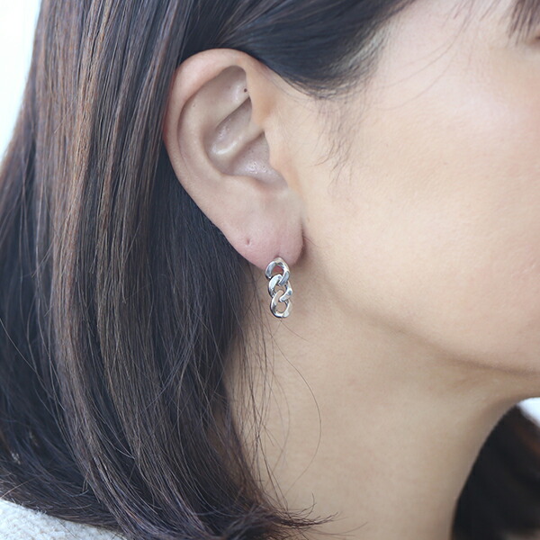 楽天市場】Baqless (バックレス) ピアス アミティ チェーン ゴールド