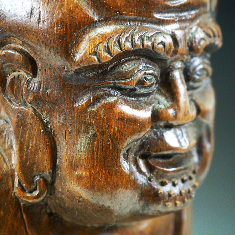 楽天市場】竹根彫刻の人形（台座付き） 0136 竹根細工 竹の根 竹根 竹