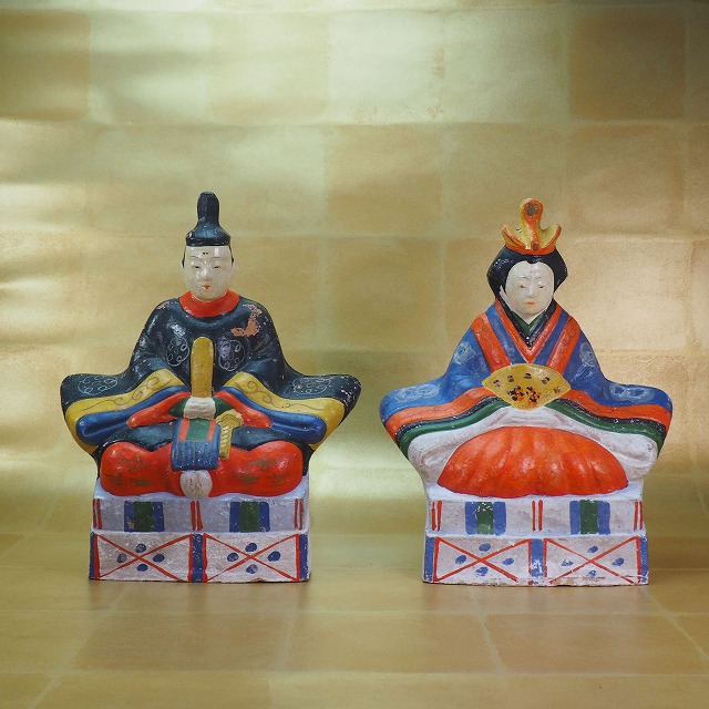 楽天市場】土人形 お内裏様 お雛様 大浜人形 0221雛人形 日本玩具 郷土