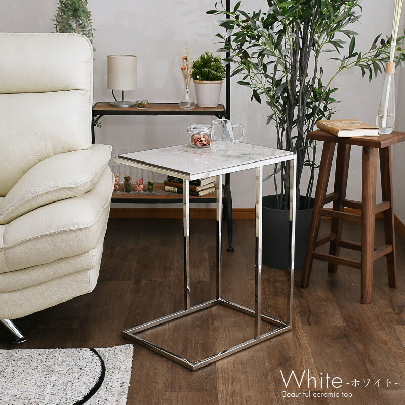 楽天市場】SALE対象商品 サイドテーブル 大理石柄 高級 テーブル 幅